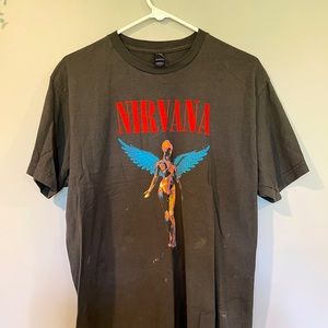 Grey nirvana graphic tee